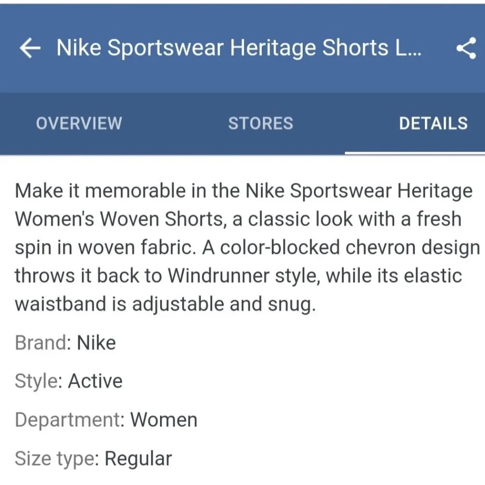 Nike Women's Heritage Sports Shorts Colorblock Black Pink Medium Soccer
